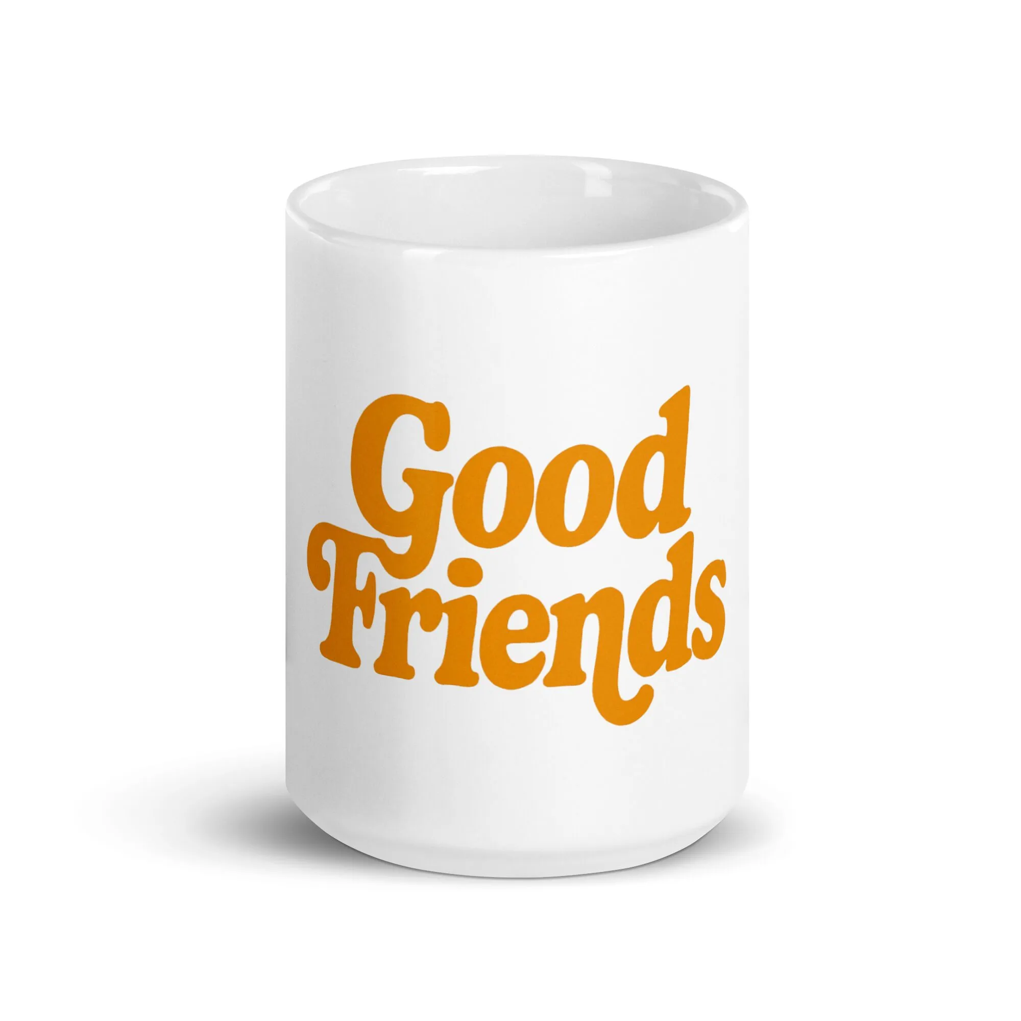 Good Friends / White glossy mug
